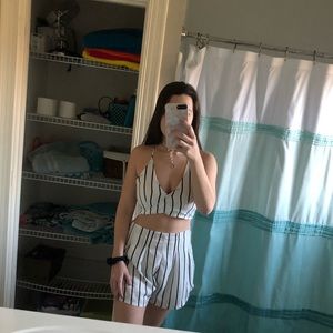 Two Piece Striped Set